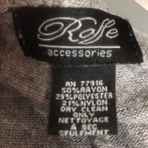 Roffe Accessories Gray Oversized Kimono Wrap One Size fits most - Picture 4 of 5